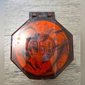 Vintage Bennington Lucite Double Compact Mirror Hexagon Tortoise Look Case